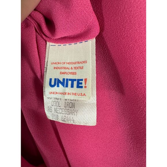 Nicole Miller Collection Vintage 1990s Pink Black Mesh Sequin Slip Dress Size 0 - Picture 7 of 8